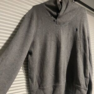 Luxury Jersey Shawl-Collar Pullover.